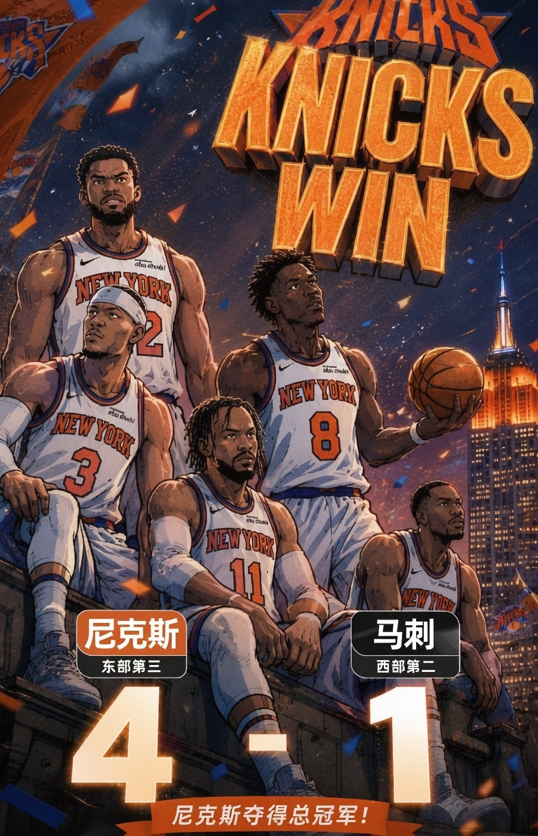 吃饭睡觉打马刺!尼克斯本赛季获得双冠王,对手都是马刺
