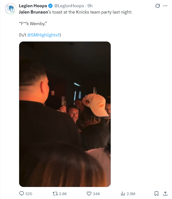 布伦森高呼XX文班!多人盼纽约为他塑雕像 队记:最接近科比之人