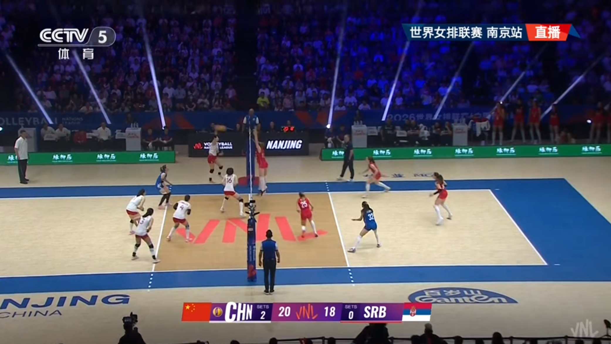 中国女排3比0战胜塞尔维亚女排,取得世联赛两连胜