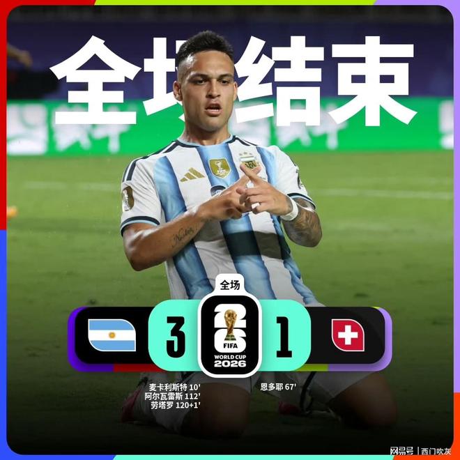 将比赛拖入加时，瑞士真硬！险些将阿根廷掀翻！